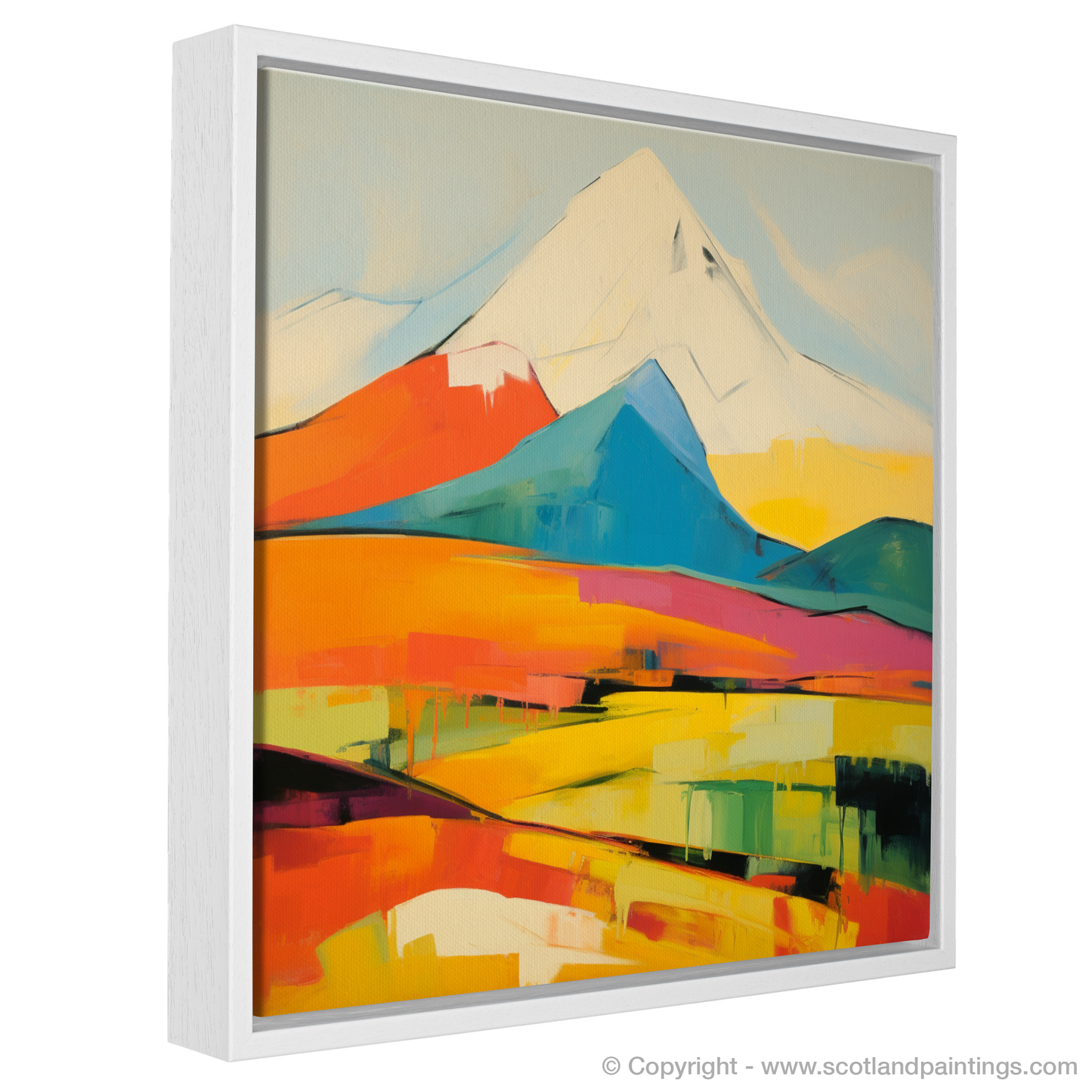 Painting and Art Print of Meall Garbh (Càrn Mairg) entitled "Abstract Essence of Meall Garbh".