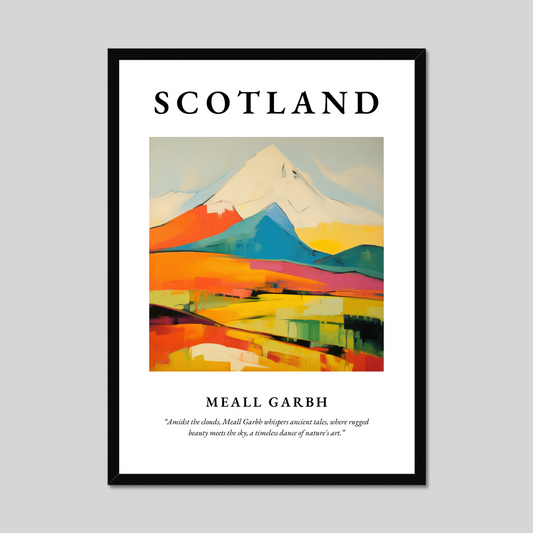 Poster of Meall Garbh, Scotland.