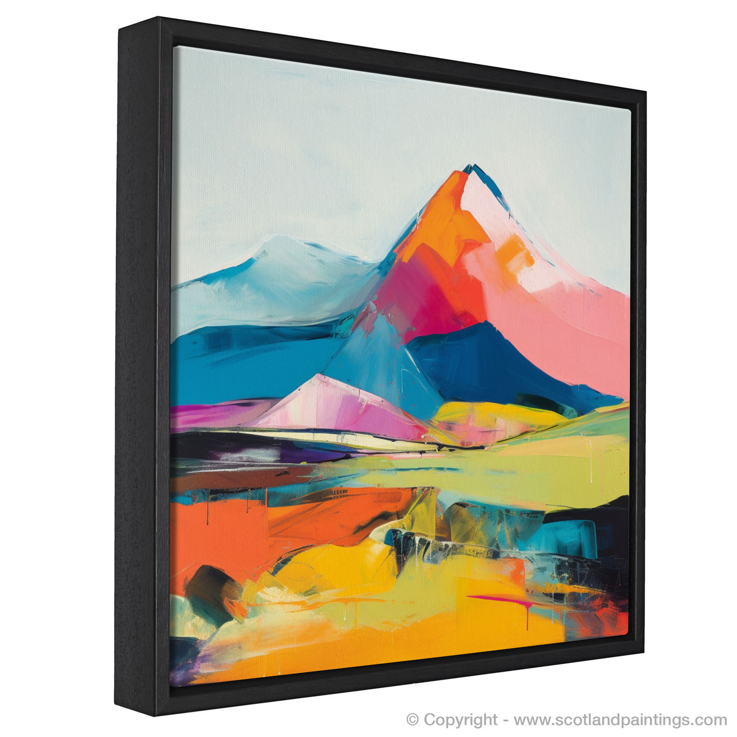 Painting and Art Print of Meall Garbh (Càrn Mairg) entitled "Abstract Essence of Meall Garbh".