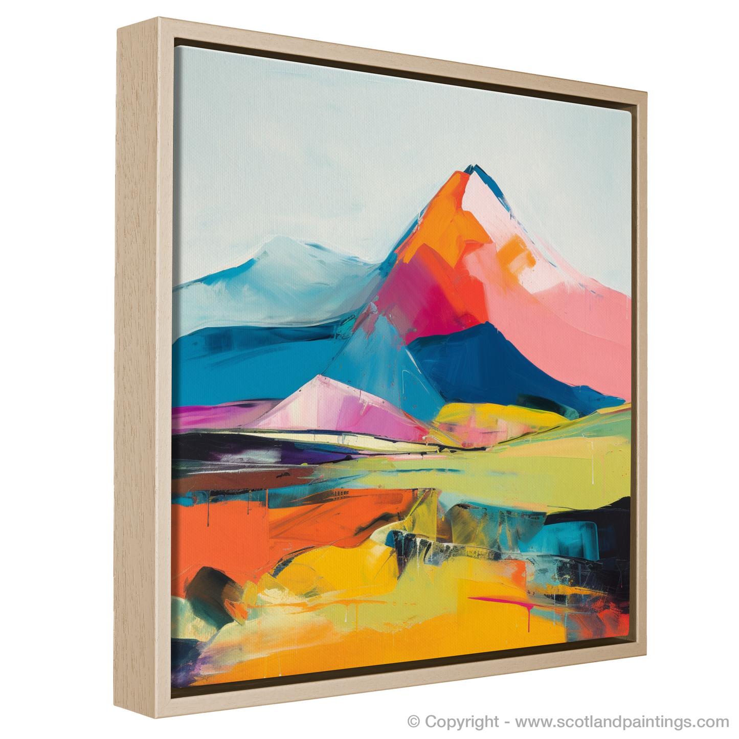 Painting and Art Print of Meall Garbh (Càrn Mairg) entitled "Abstract Essence of Meall Garbh".