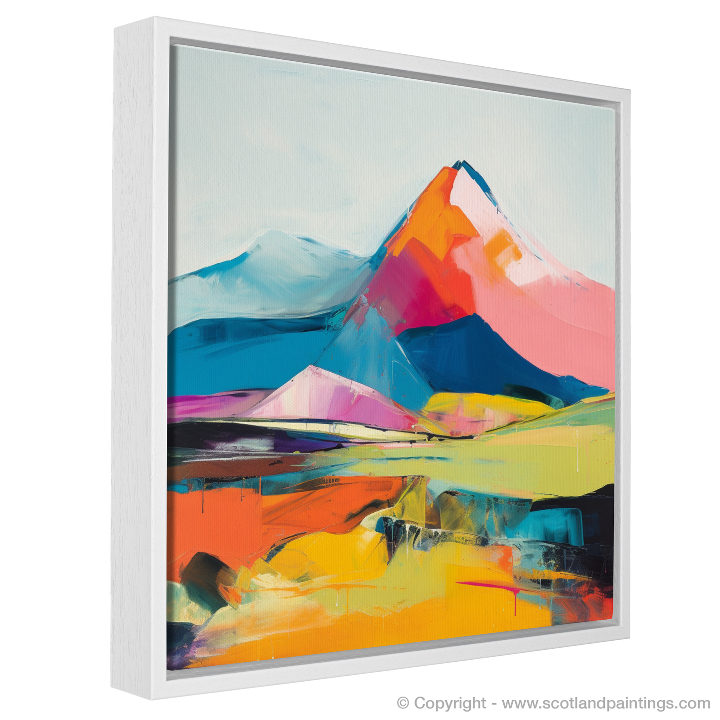 Painting and Art Print of Meall Garbh (Càrn Mairg) entitled "Abstract Essence of Meall Garbh".