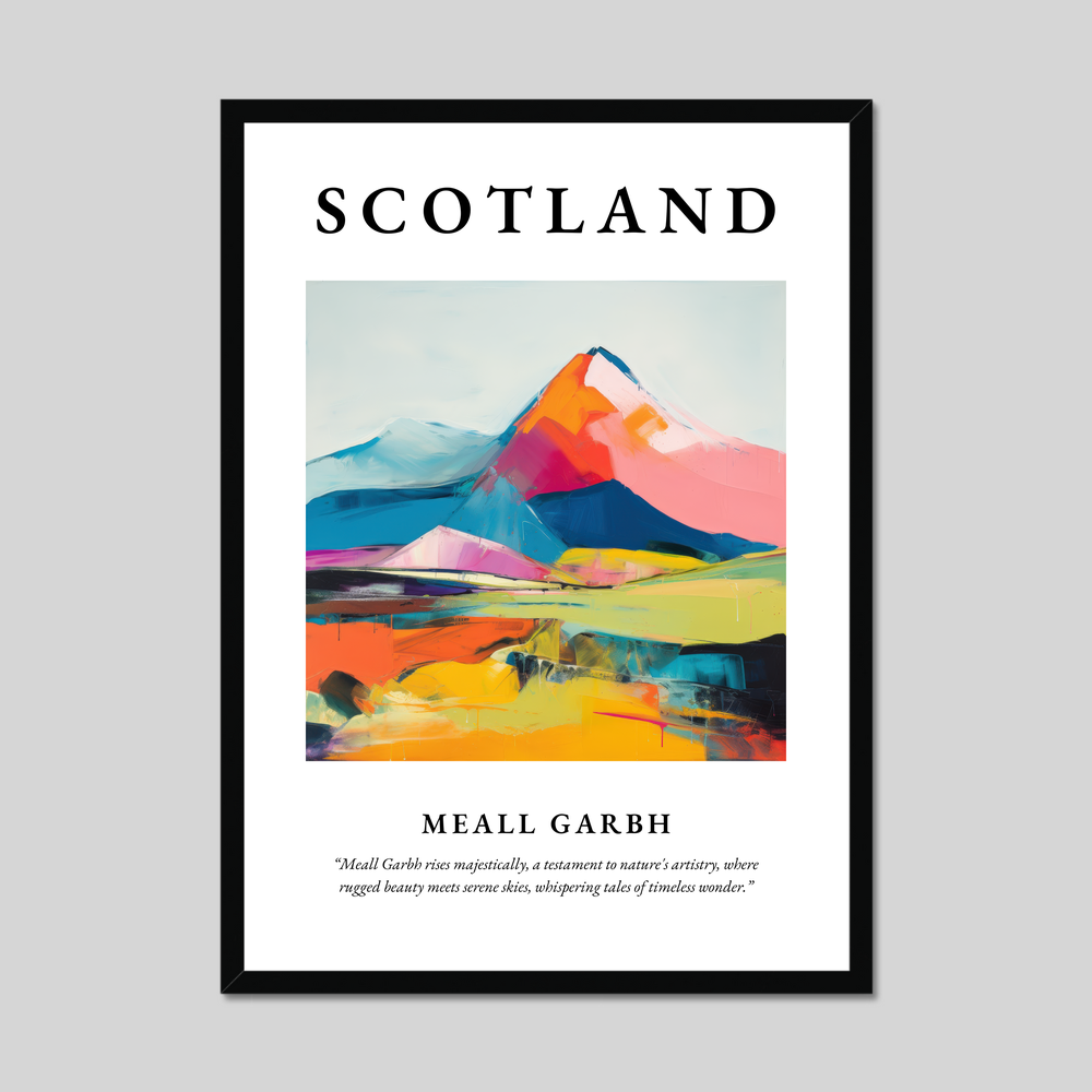 Poster of Meall Garbh, Scotland.