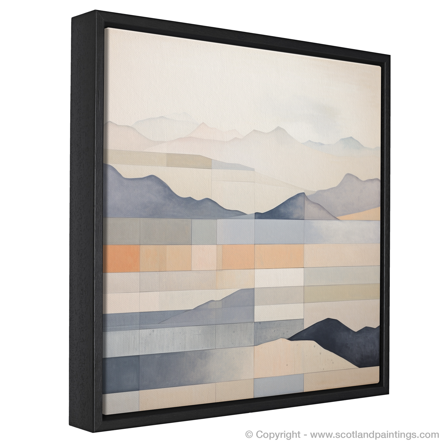 Painting and Art Print of Creag Mhòr (Meall na Aighean) entitled "Abstract Essence of Creag Mhòr".