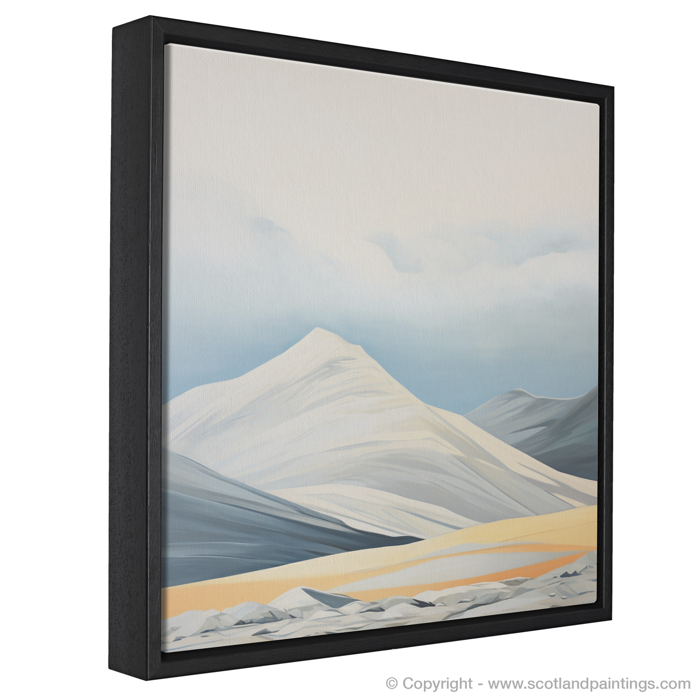 Painting and Art Print of Ben Lawers entitled "Majestic Ben Lawers: An Abstract Homage".