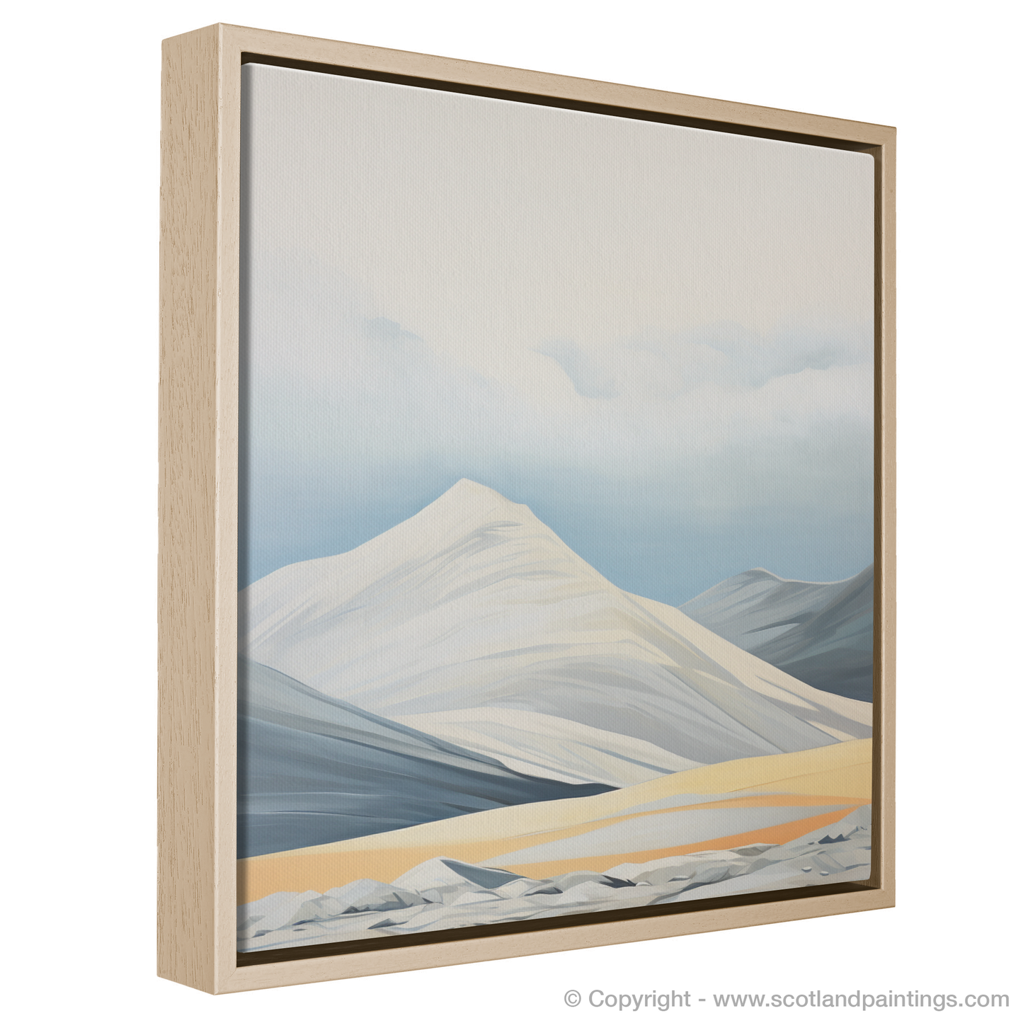 Painting and Art Print of Ben Lawers entitled "Majestic Ben Lawers: An Abstract Homage".