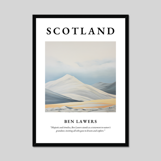 Poster of Ben Lawers, Scotland.