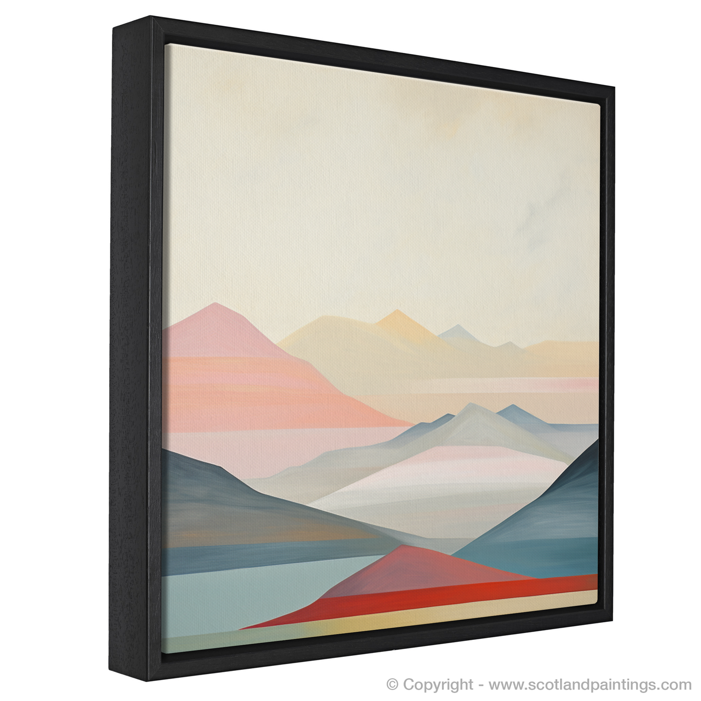 Painting and Art Print of Ben Lawers entitled "Abstract Essence of Ben Lawers: A Scottish Munro Masterpiece".