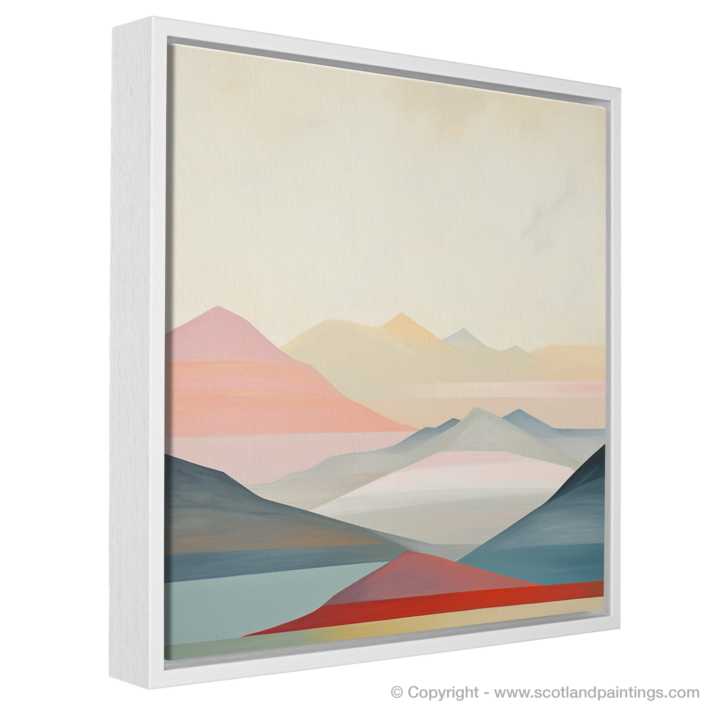 Painting and Art Print of Ben Lawers entitled "Abstract Essence of Ben Lawers: A Scottish Munro Masterpiece".