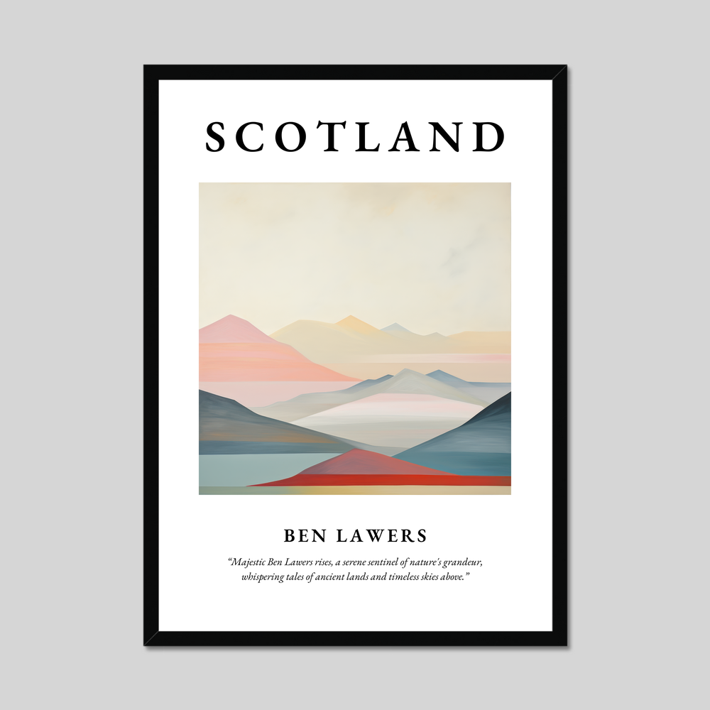 Poster of Ben Lawers, Scotland.