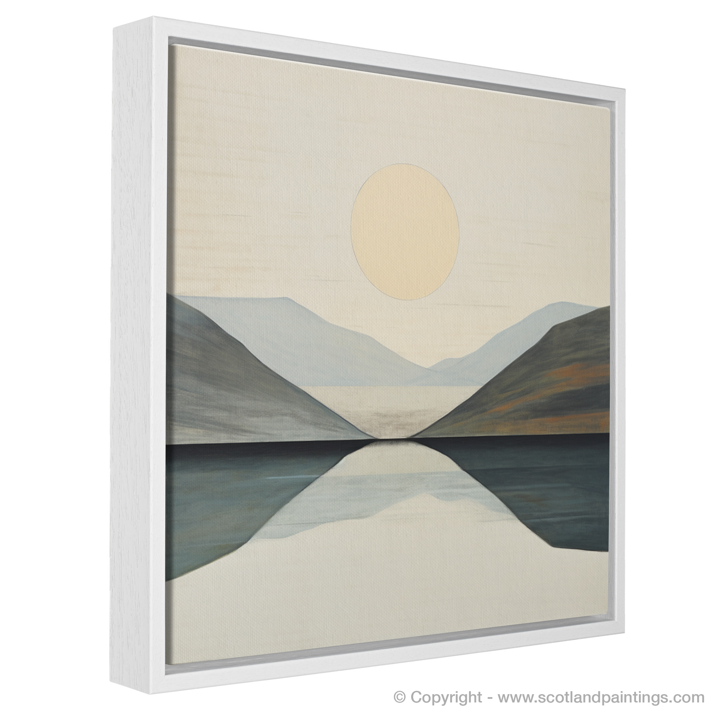 Painting and Art Print of Ben Vorlich (Loch Earn) entitled "Reflections of Ben Vorlich: An Abstract Interpretation".