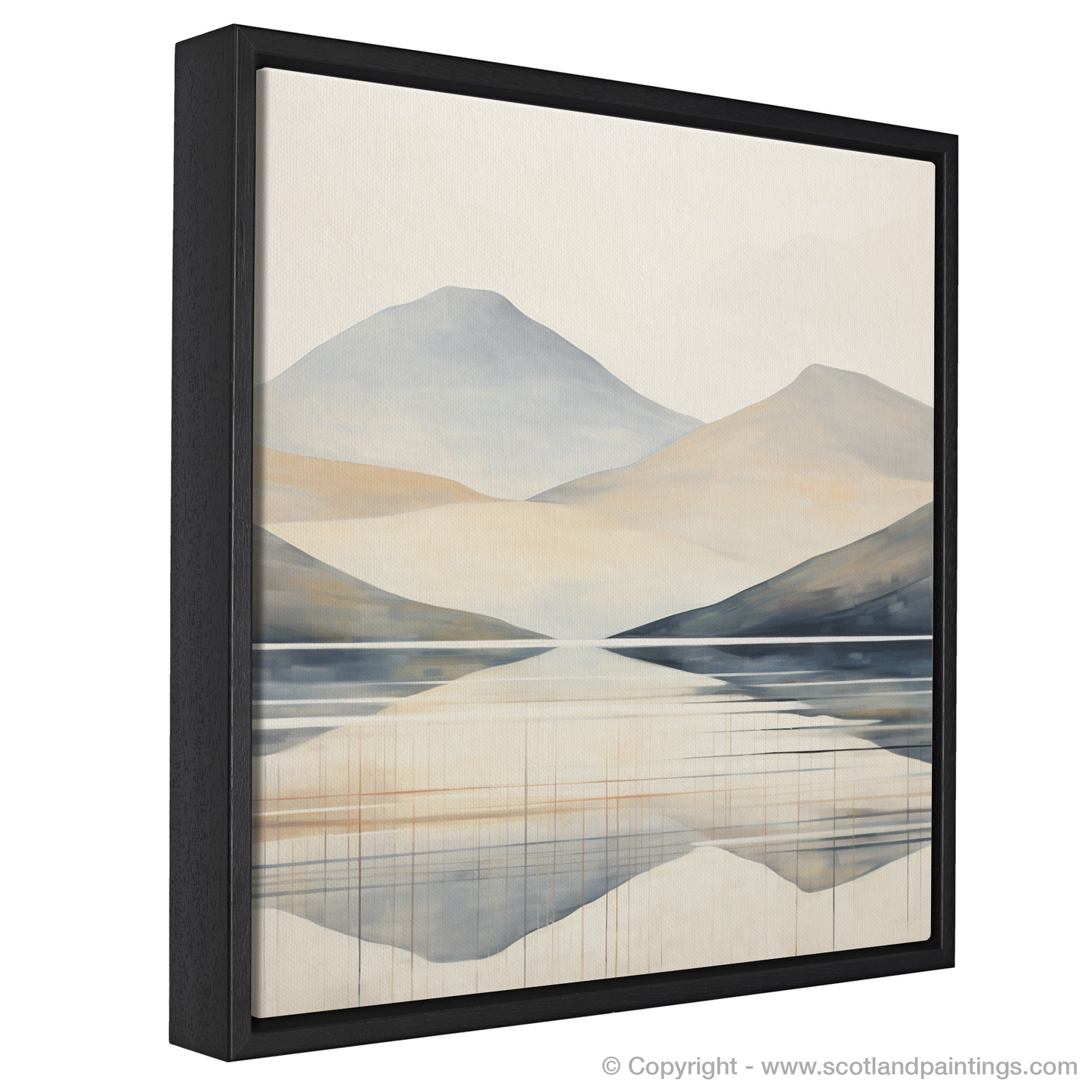 Painting and Art Print of Ben Vorlich (Loch Earn) entitled "Abstract Echoes of Ben Vorlich".