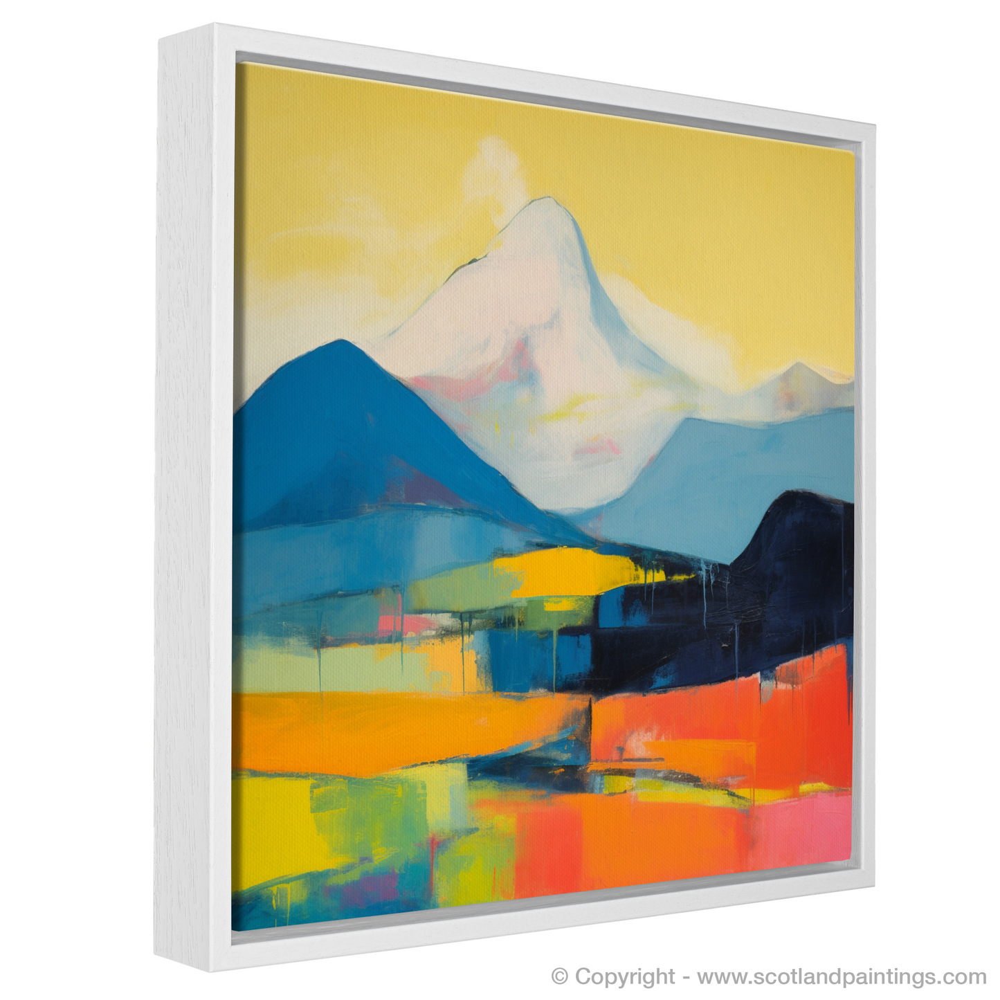 Painting and Art Print of Meall Garbh (Càrn Mairg) entitled "Abstract Highland Symphony: Meall Garbh Unveiled".