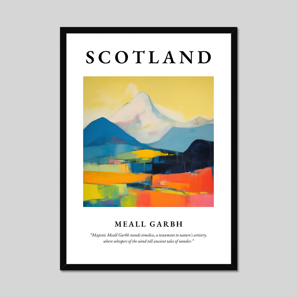 Poster of Meall Garbh, Scotland.