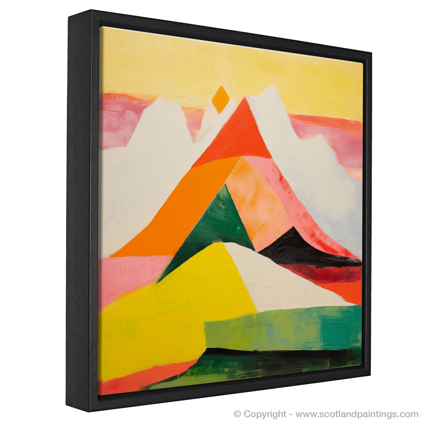 Painting and Art Print of Mount Keen entitled "Abstract Symphony of Mount Keen".