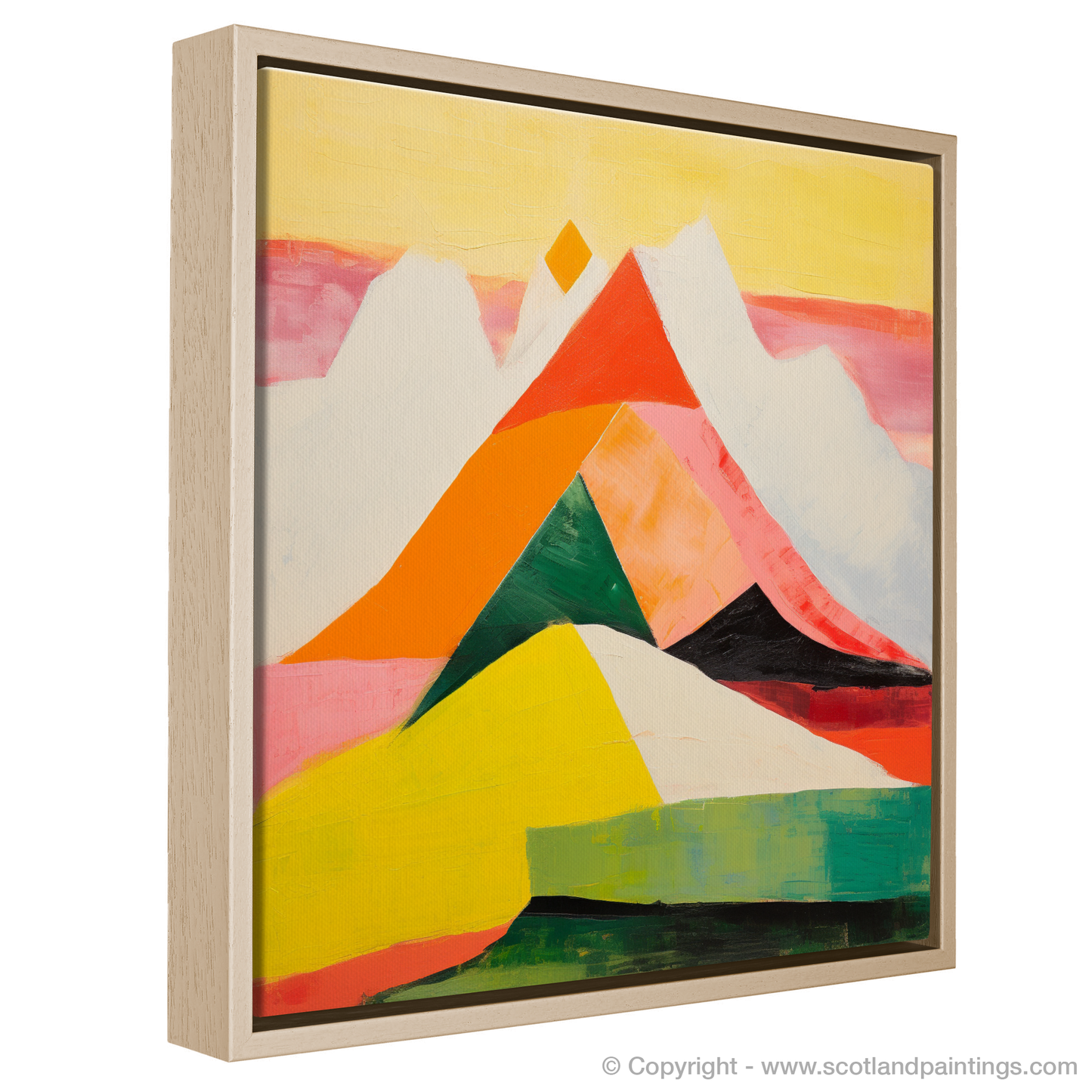 Painting and Art Print of Mount Keen entitled "Abstract Symphony of Mount Keen".