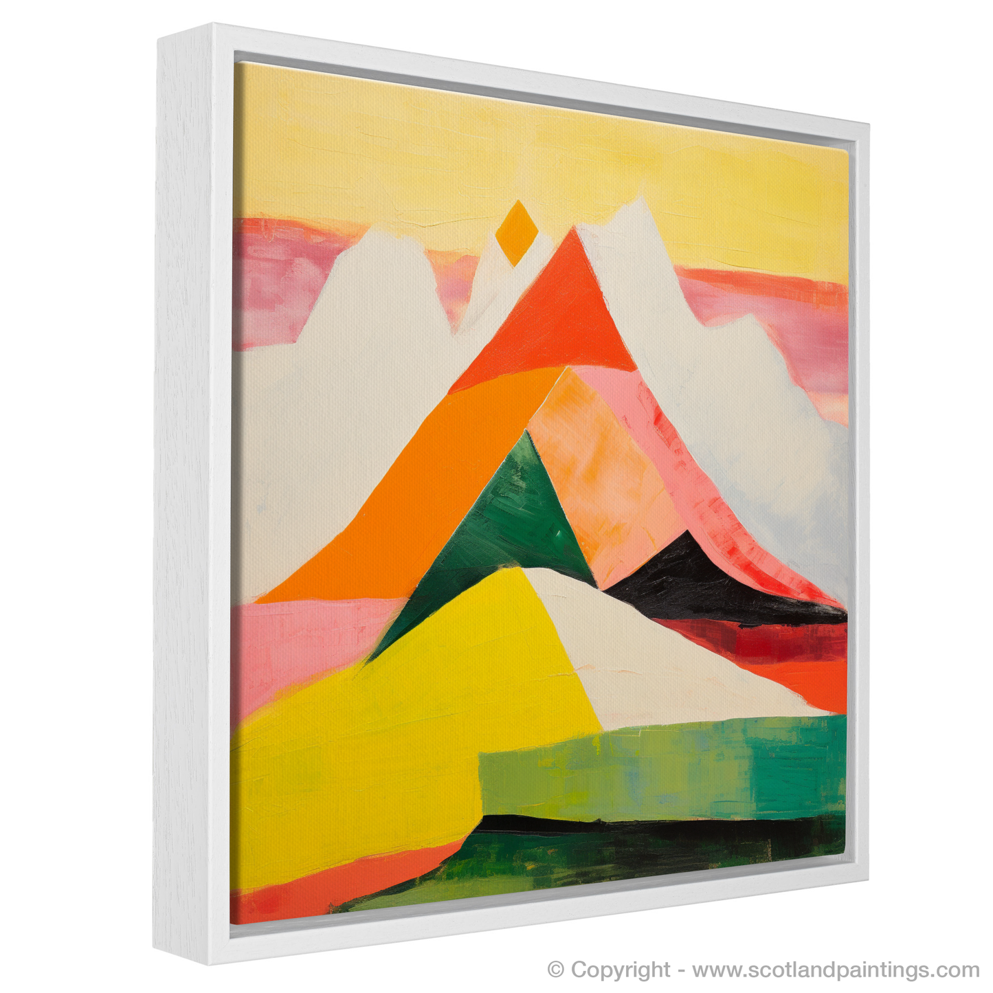 Painting and Art Print of Mount Keen entitled "Abstract Symphony of Mount Keen".