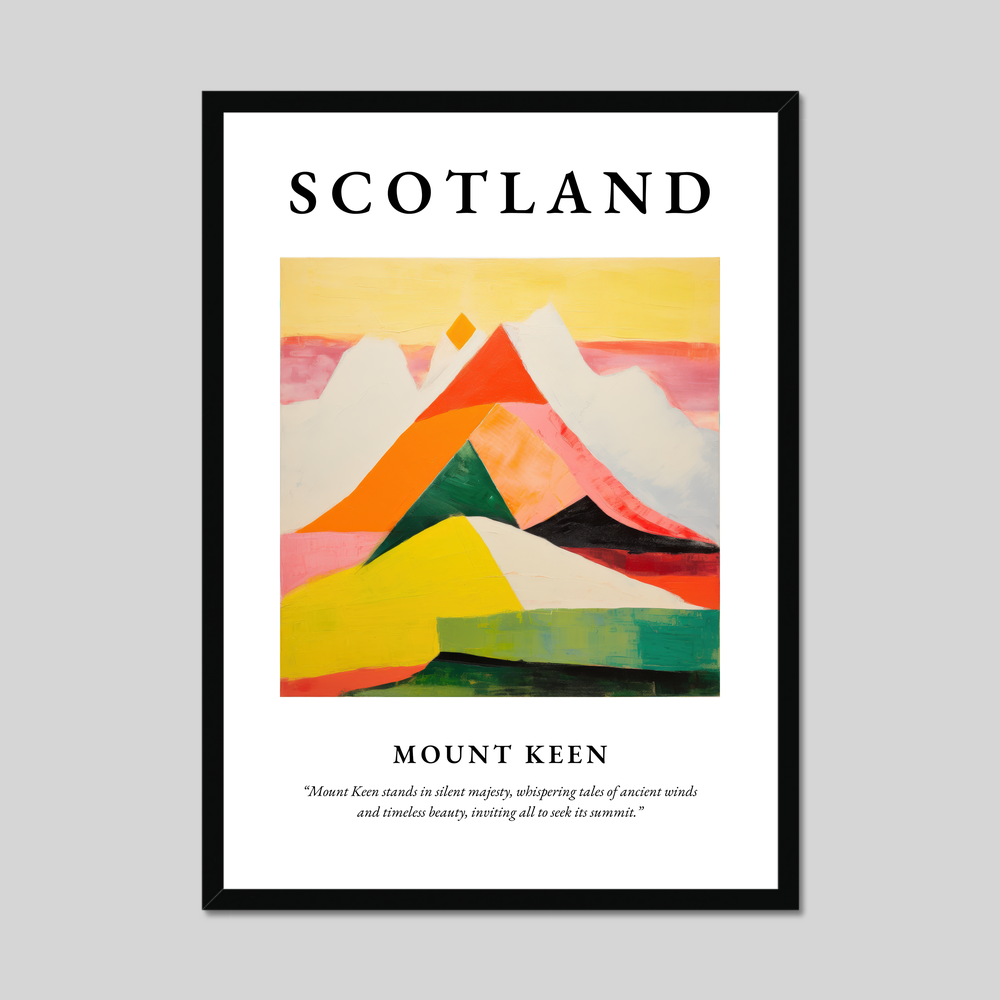 Poster of Mount Keen, Scotland.