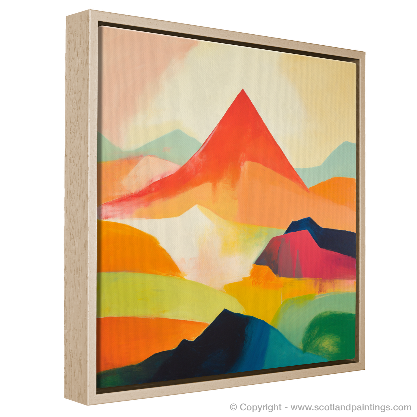 Painting and Art Print of Mount Keen entitled "Abstract Essence of Mount Keen".