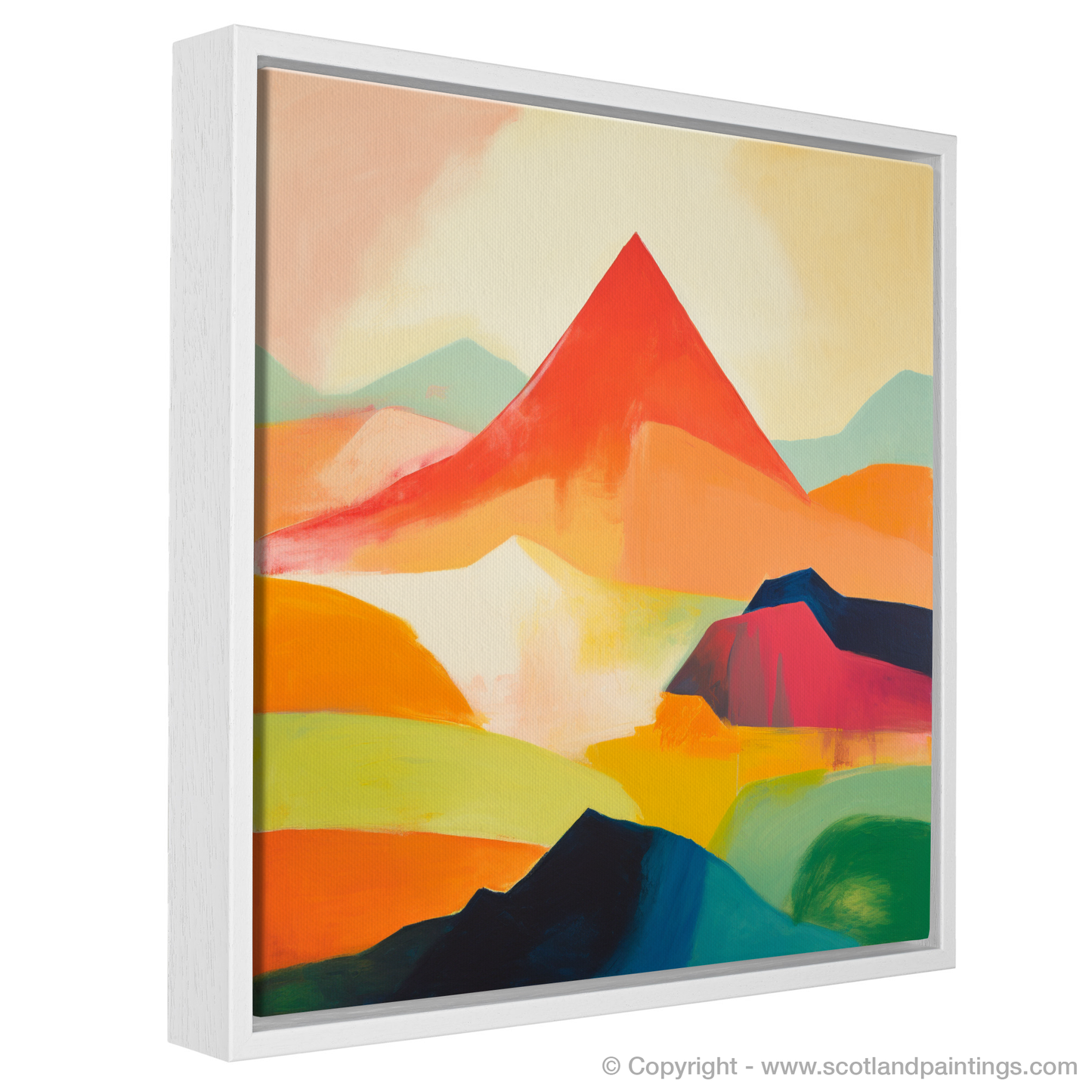 Painting and Art Print of Mount Keen entitled "Abstract Essence of Mount Keen".