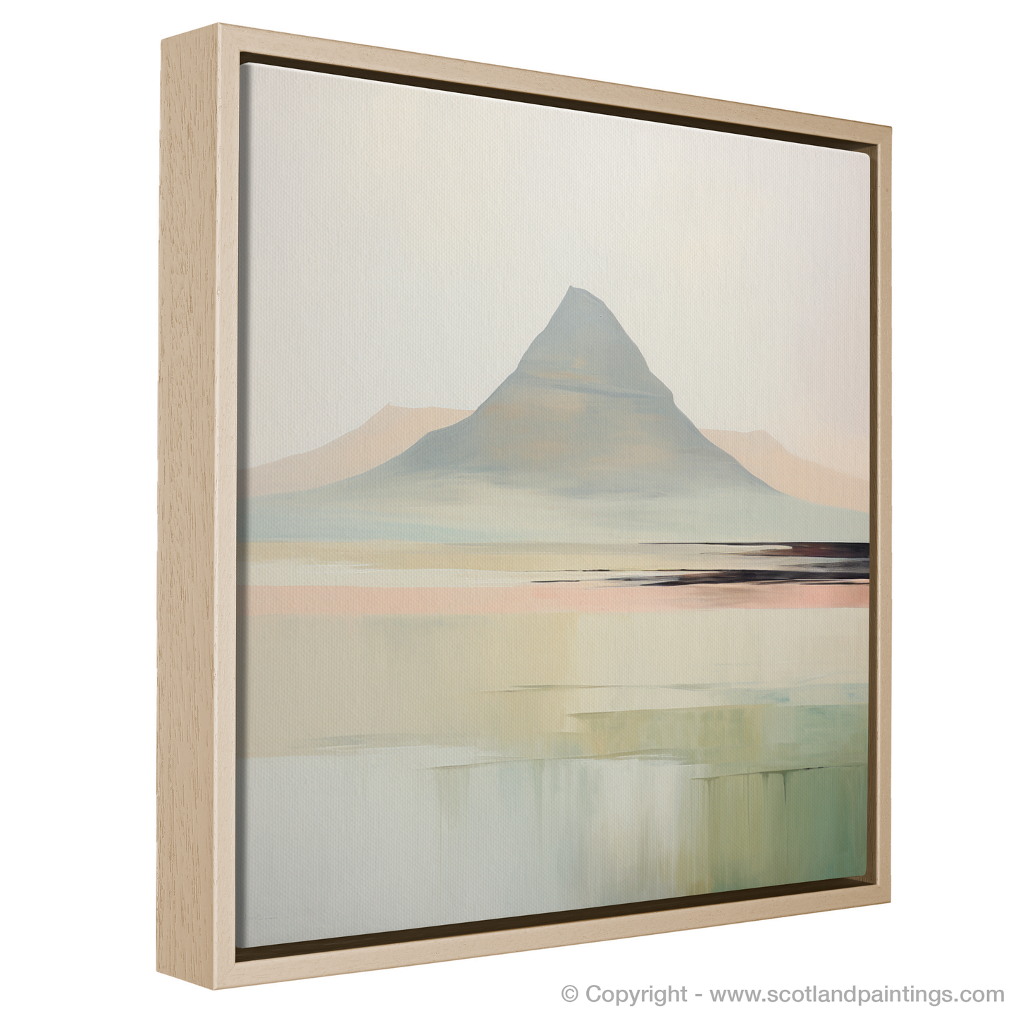 Painting and Art Print of Càrn an t-Sagairt Mòr entitled "Abstract Highland Serenity: An Ode to Càrn an t-Sagairt Mòr".