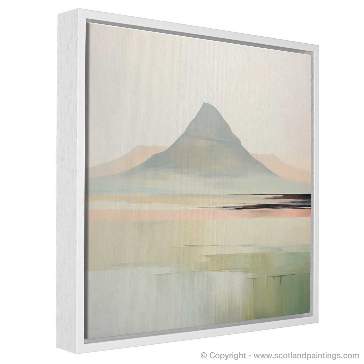 Painting and Art Print of Càrn an t-Sagairt Mòr entitled "Abstract Highland Serenity: An Ode to Càrn an t-Sagairt Mòr".