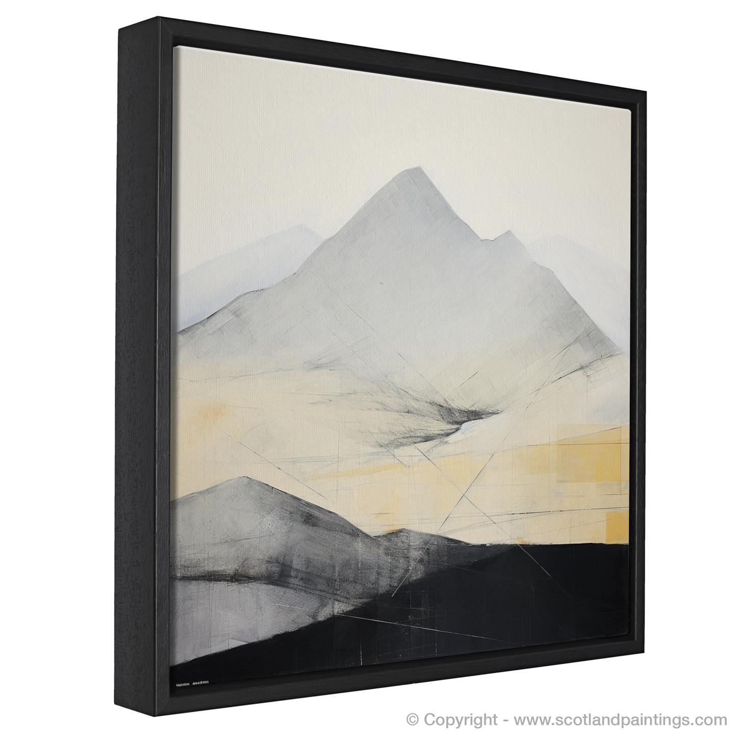 Painting and Art Print of Meall nan Tarmachan. Abstract Highland Majesty: Meall nan Tarmachan Inspired.