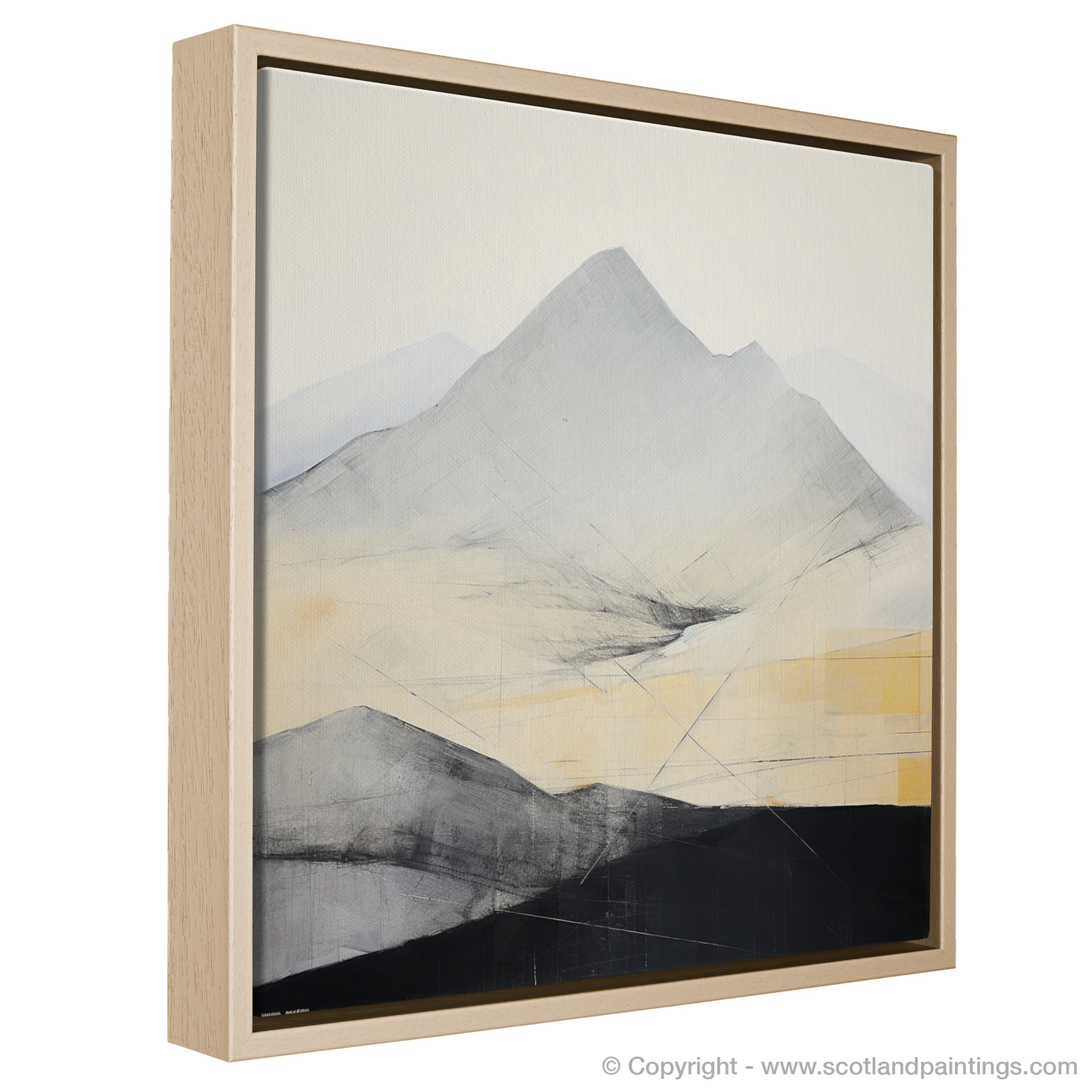 Painting and Art Print of Meall nan Tarmachan. Abstract Highland Majesty: Meall nan Tarmachan Inspired.