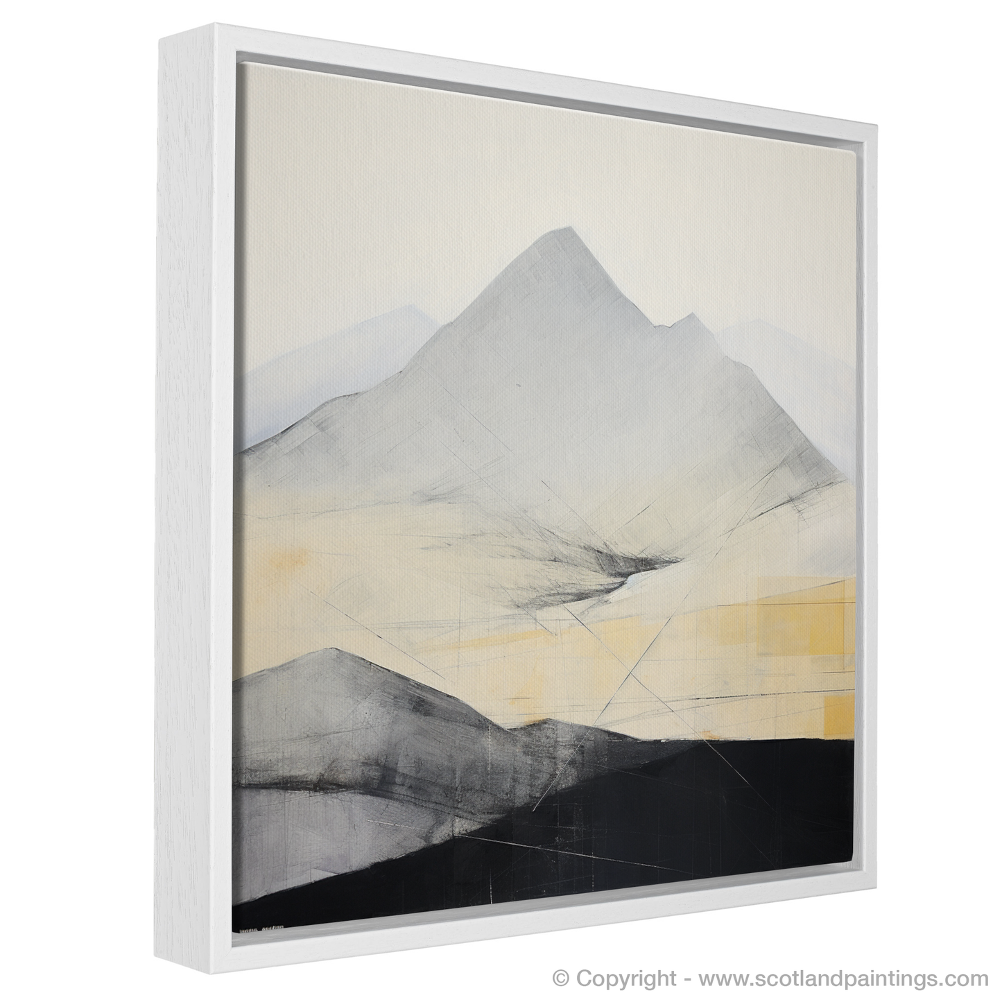 Painting and Art Print of Meall nan Tarmachan. Abstract Highland Majesty: Meall nan Tarmachan Inspired.