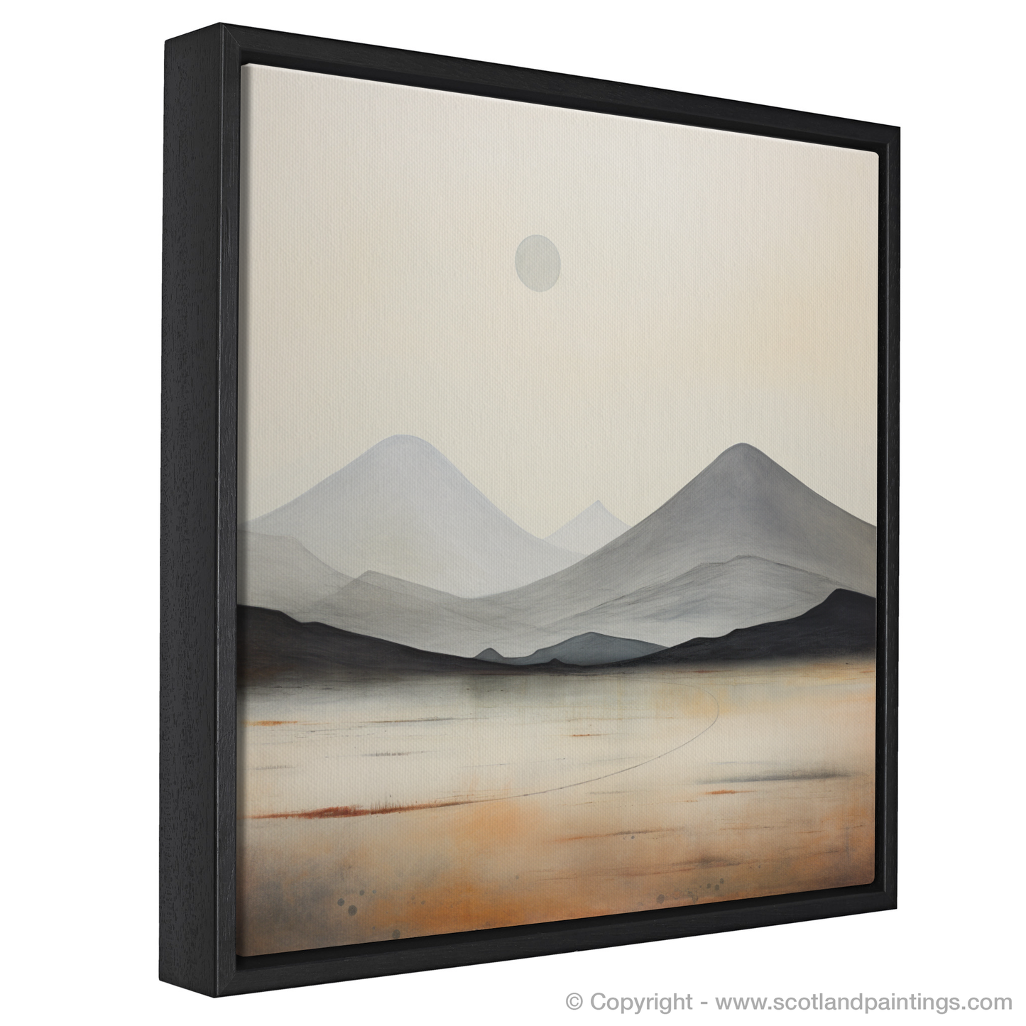 Painting and Art Print of Meall Greigh entitled "Highland Serenity: An Abstract Ode to Meall Greigh".