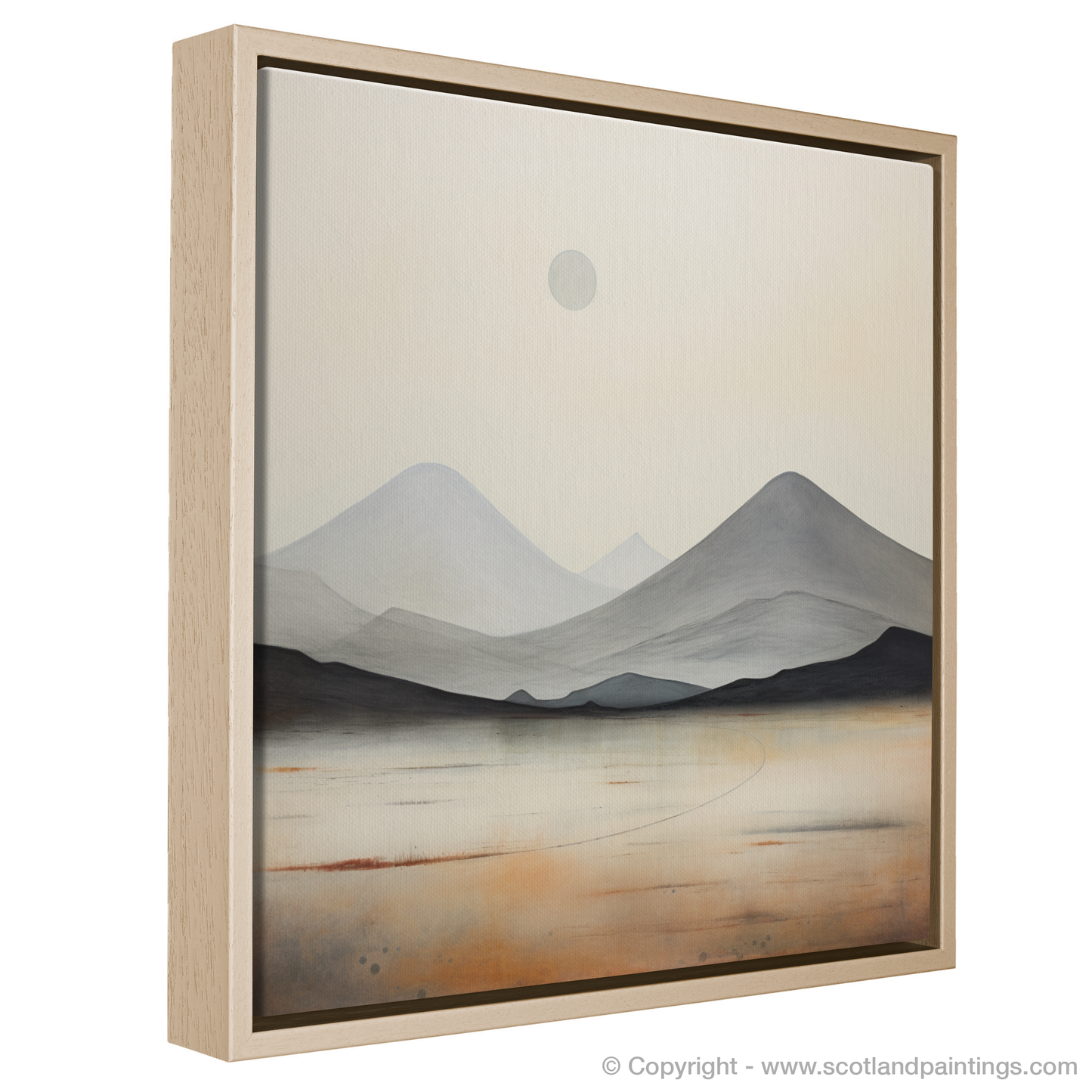 Painting and Art Print of Meall Greigh entitled "Highland Serenity: An Abstract Ode to Meall Greigh".