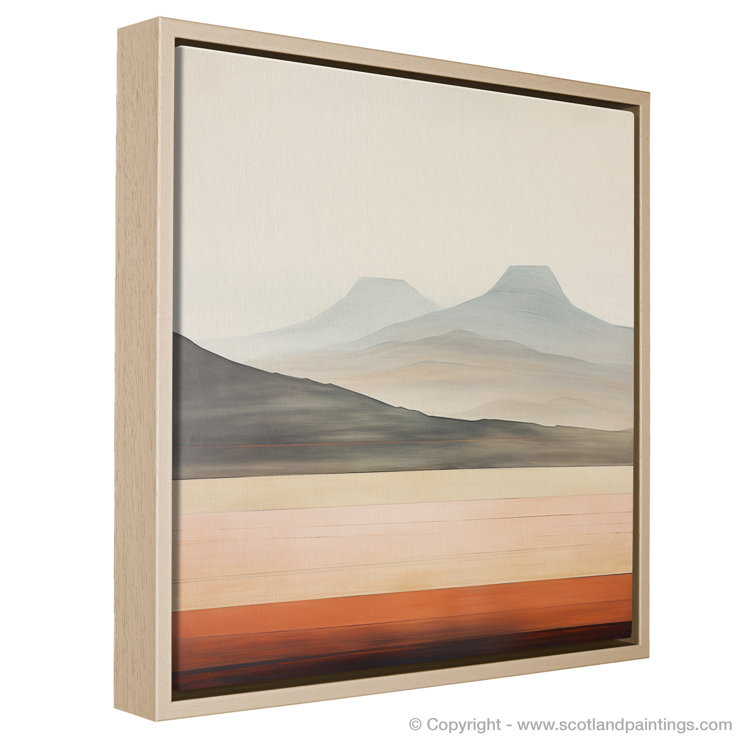 Painting and Art Print of Meall Greigh entitled "Highland Abstraction: Meall Greigh in Form and Colour".