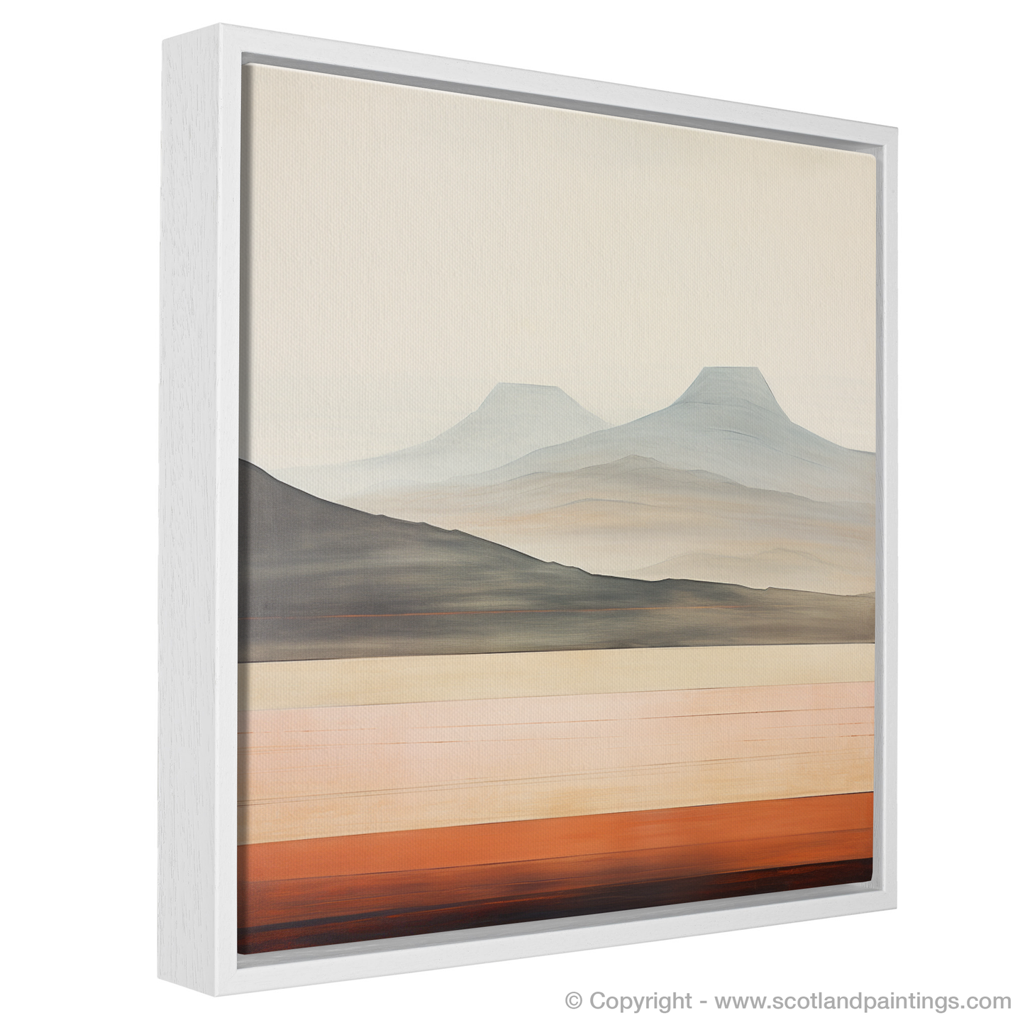 Painting and Art Print of Meall Greigh entitled "Highland Abstraction: Meall Greigh in Form and Colour".