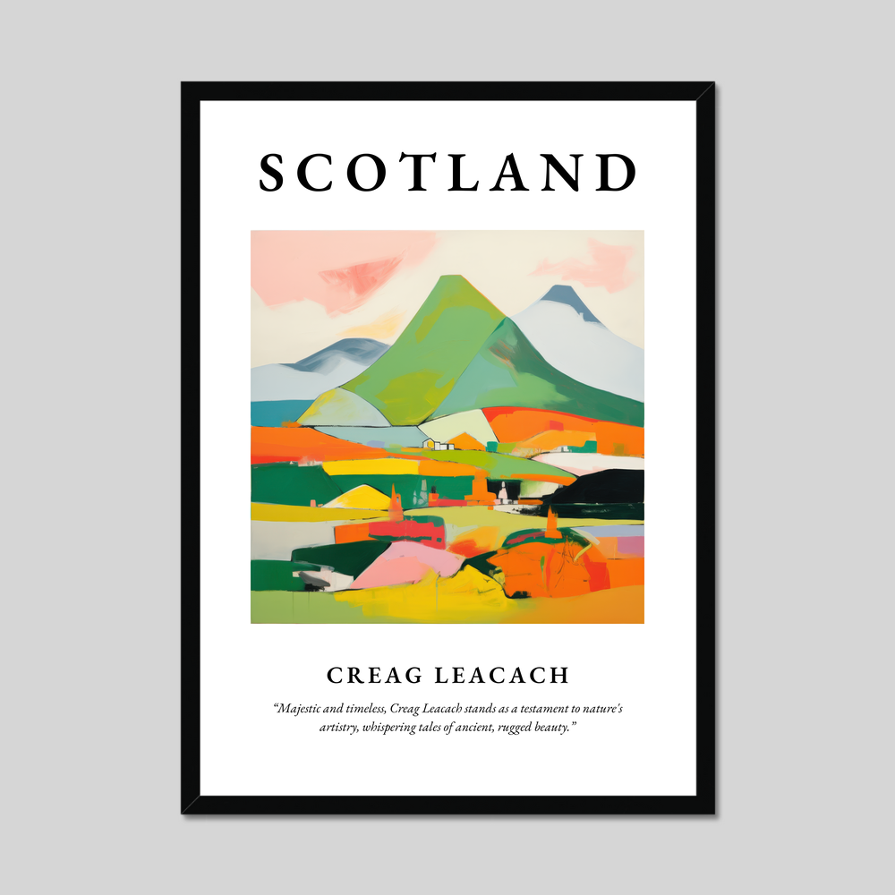 Poster of Creag Leacach, Scotland.