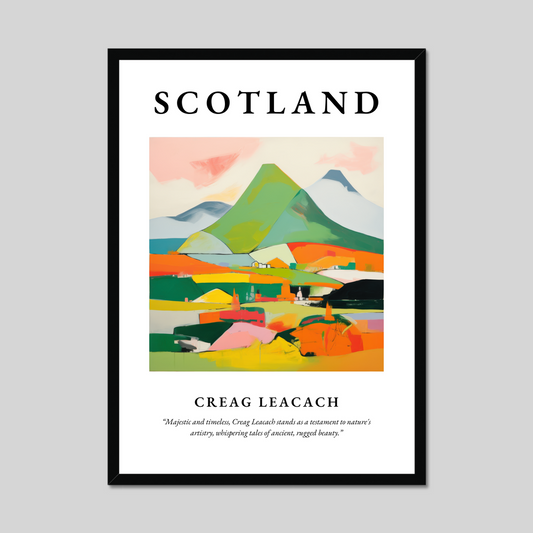 Poster of Creag Leacach, Scotland.