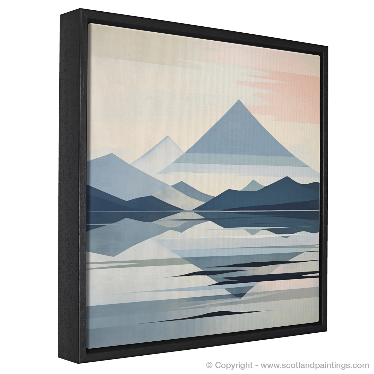 Painting and Art Print of Ben Vorlich (Loch Lomond) entitled "Abstract Highlands: An Artistic Ode to Ben Vorlich".