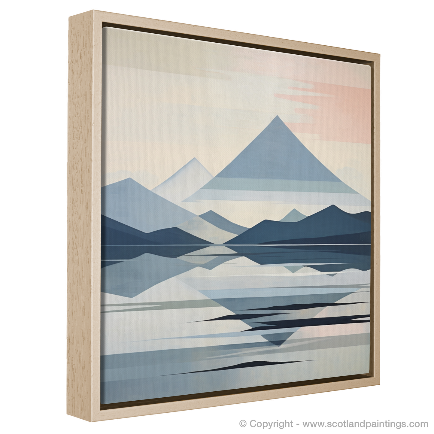 Painting and Art Print of Ben Vorlich (Loch Lomond) entitled "Abstract Highlands: An Artistic Ode to Ben Vorlich".