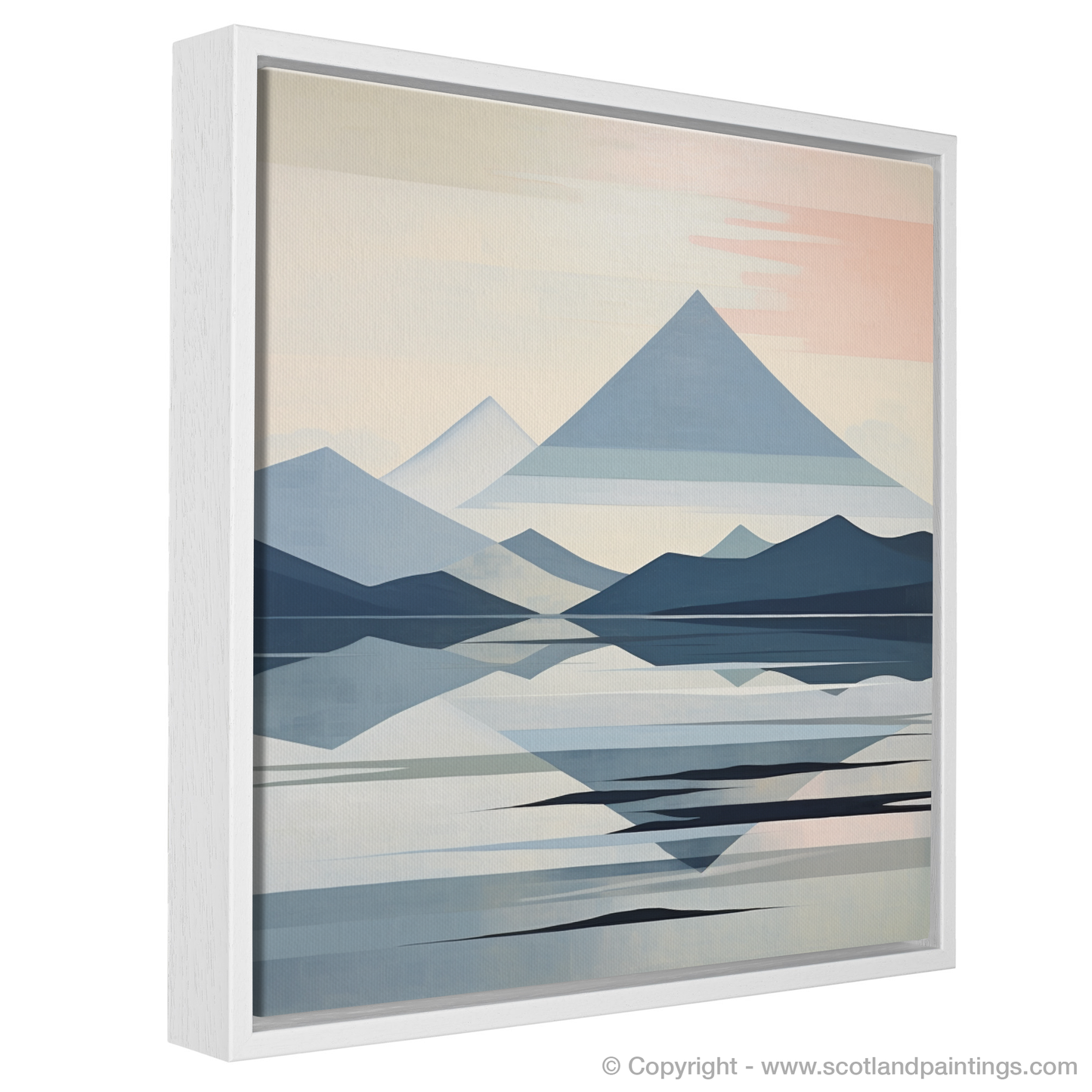 Painting and Art Print of Ben Vorlich (Loch Lomond) entitled "Abstract Highlands: An Artistic Ode to Ben Vorlich".