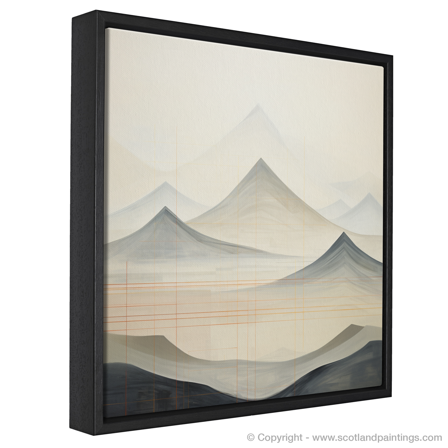 Painting and Art Print of Beinn a' Chròin entitled "Abstract Highland Serenity: An Ode to Beinn a' Chròin".