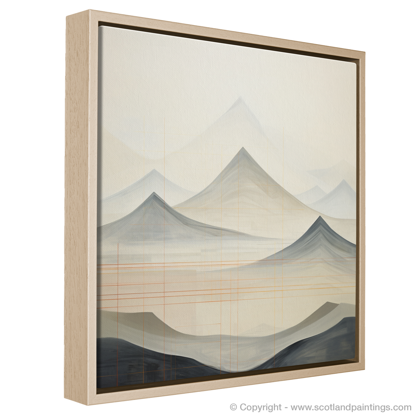 Painting and Art Print of Beinn a' Chròin entitled "Abstract Highland Serenity: An Ode to Beinn a' Chròin".