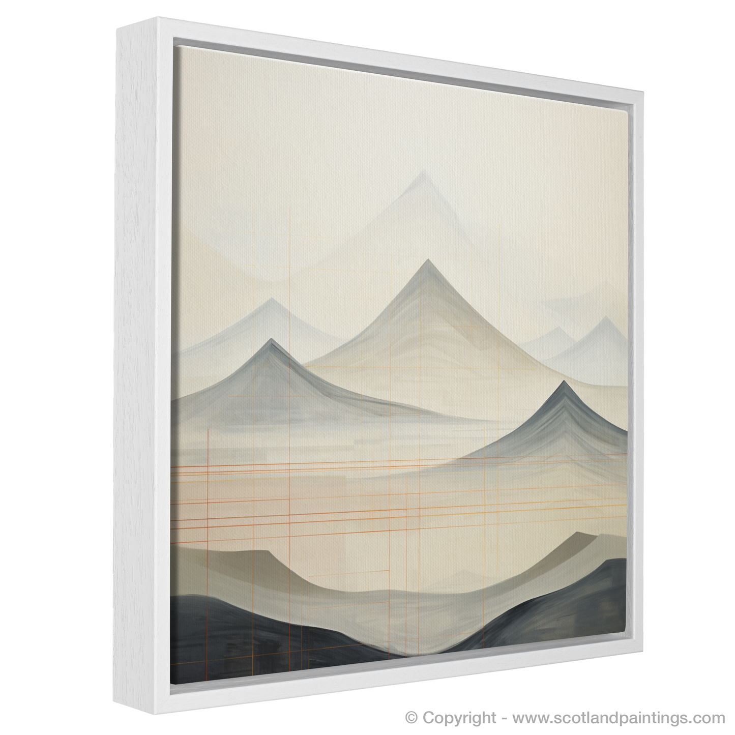 Painting and Art Print of Beinn a' Chròin entitled "Abstract Highland Serenity: An Ode to Beinn a' Chròin".