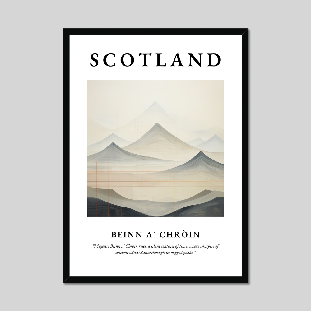 Poster of Beinn a' Chròin, Scotland.