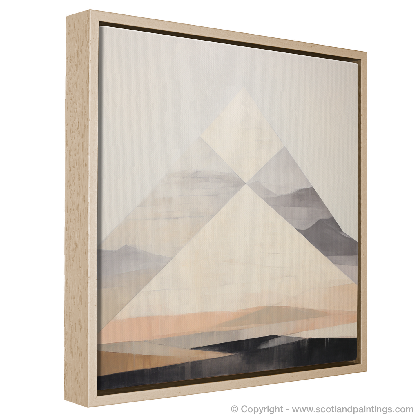 Painting and Art Print of Beinn a' Chròin entitled "Abstract Beinn a' Chròin: Geometric Highland Majesty".