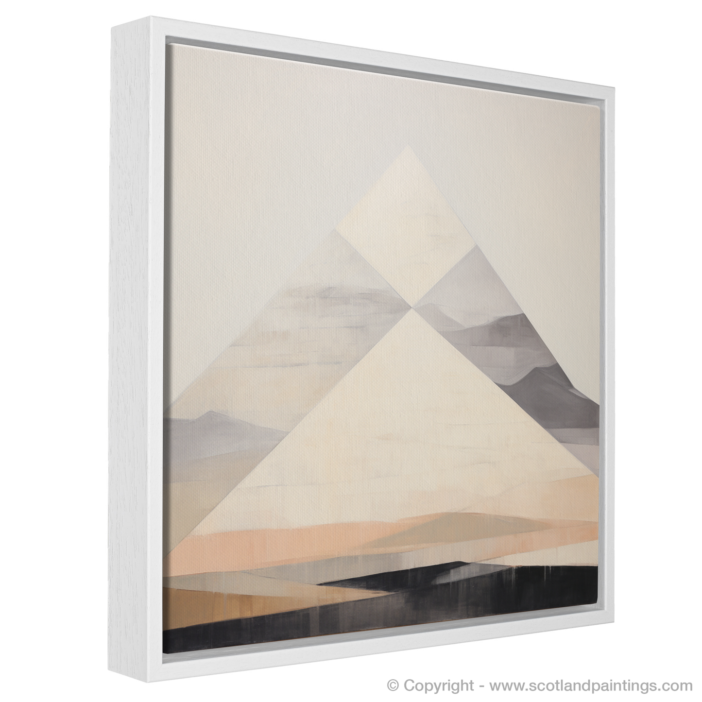 Painting and Art Print of Beinn a' Chròin entitled "Abstract Beinn a' Chròin: Geometric Highland Majesty".