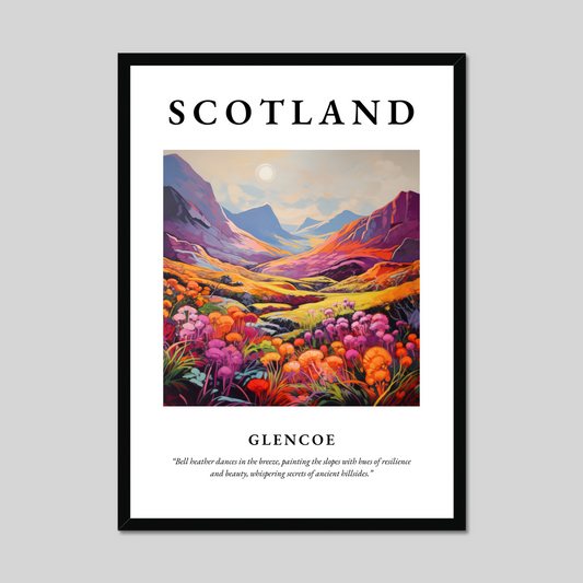 Poster of Glencoe, Scotland.