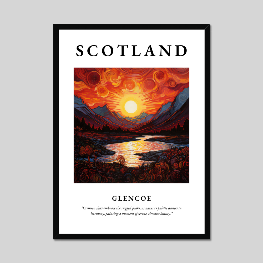 Poster of Glencoe, Scotland.