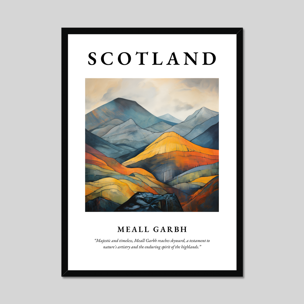 Poster of Meall Garbh, Scotland.