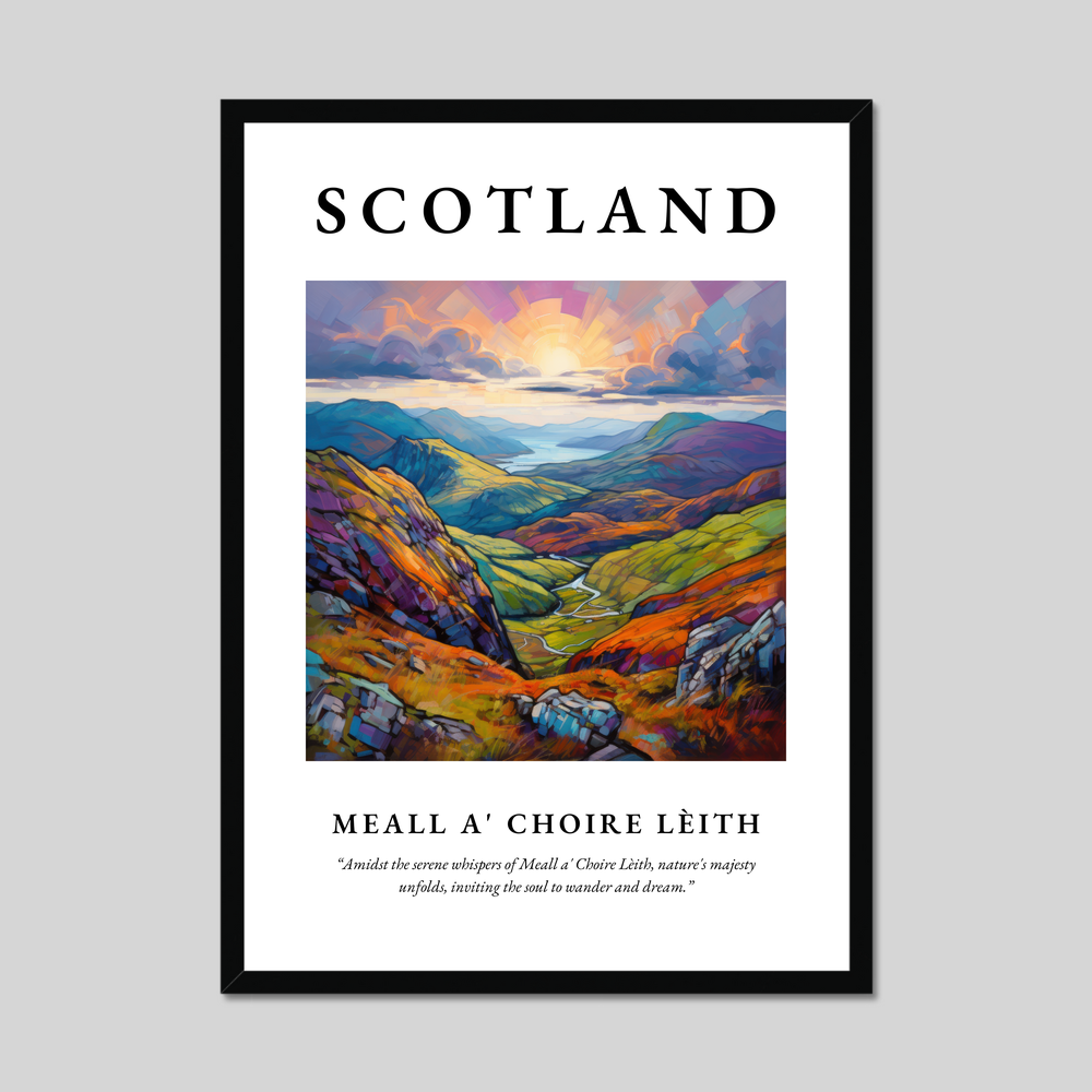 Poster of Meall a' Choire Lèith, Scotland.