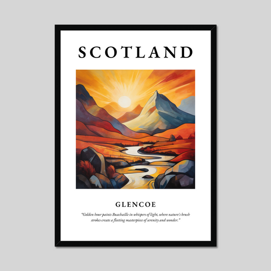 Poster of Glencoe, Scotland.