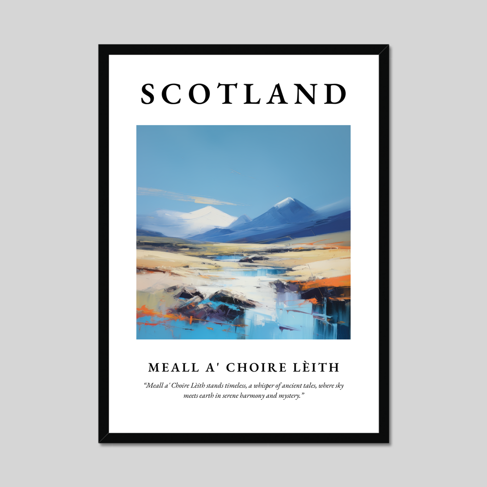 Poster of Meall a' Choire Lèith, Scotland.