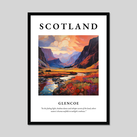 Poster of Glencoe, Scotland.